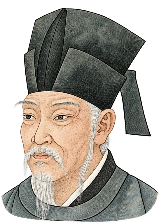 白居易（复古插画）