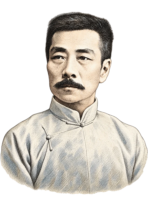 鲁迅（复古插画）